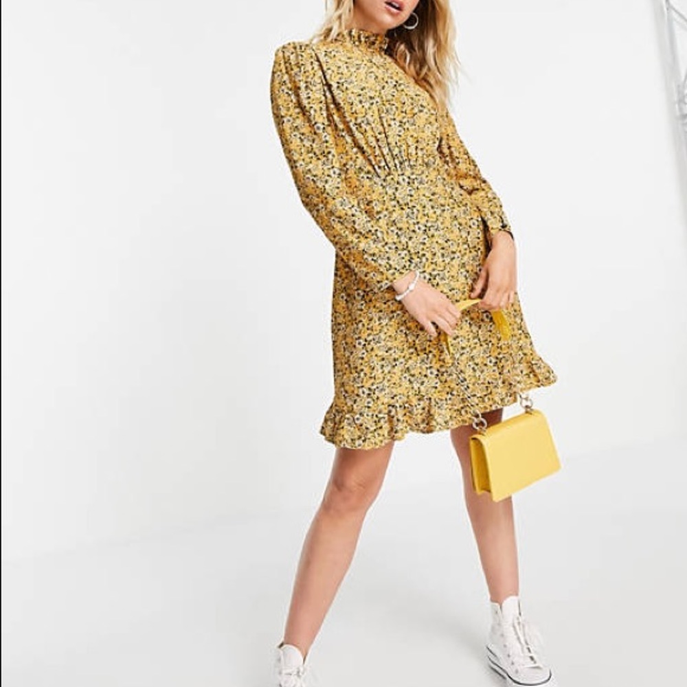 ASOS Nobody’s Child High Neck Tea Mini Dress